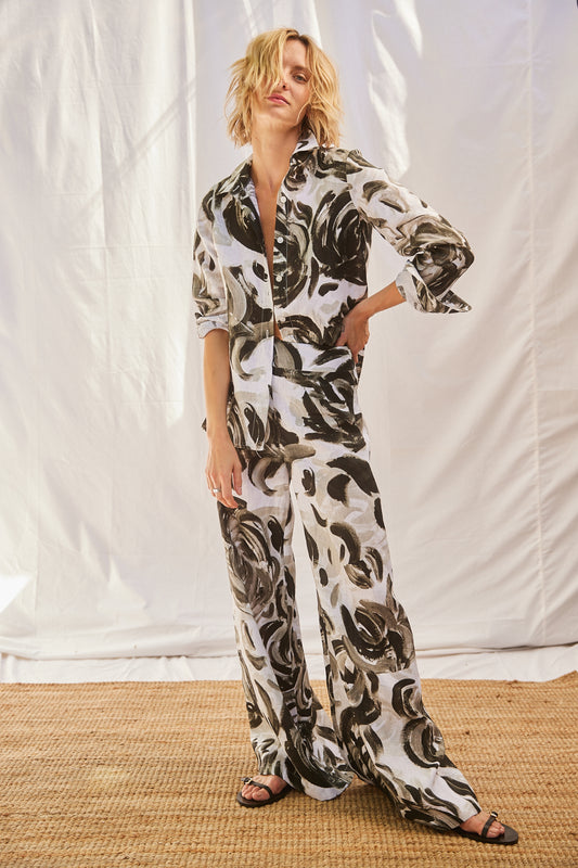 Painterly Flower Classic Shirt