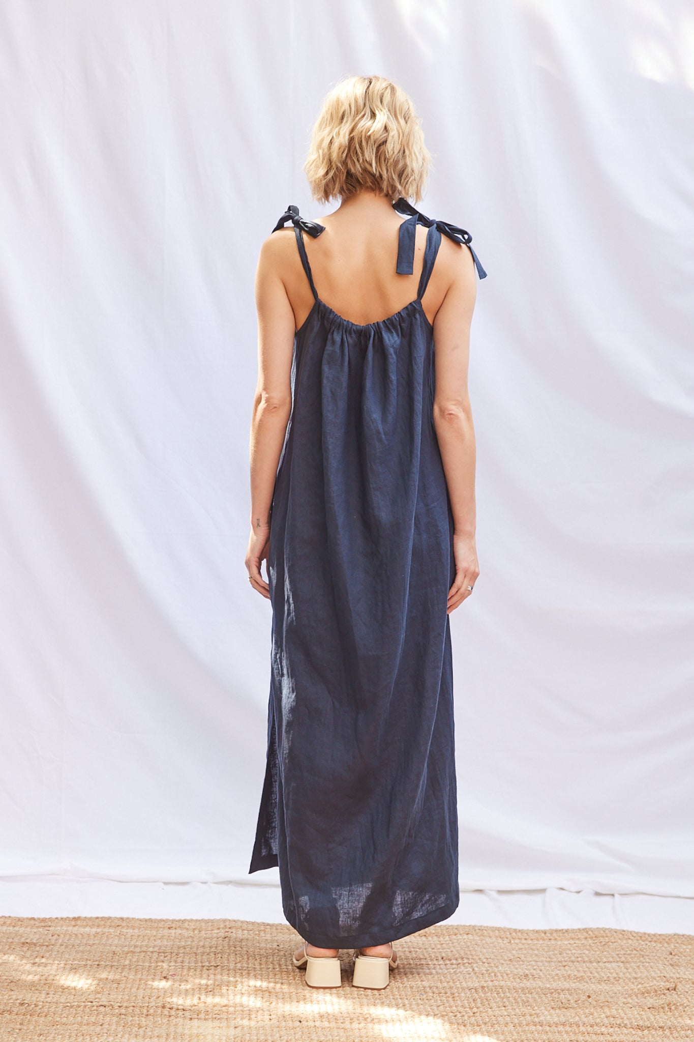Tie Shoulder Maxi Dress