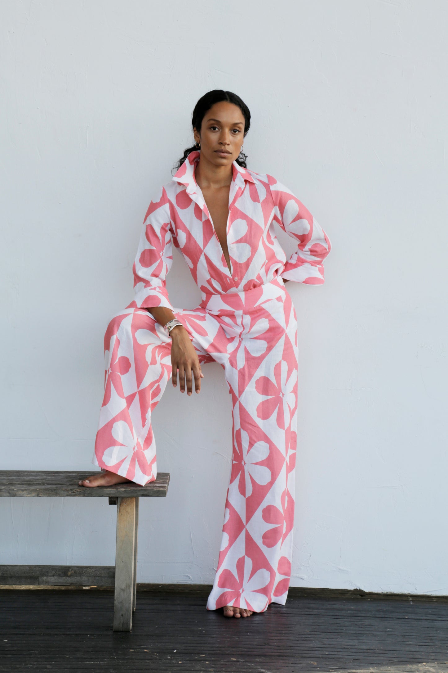 Geo Floral Palazzo Pant