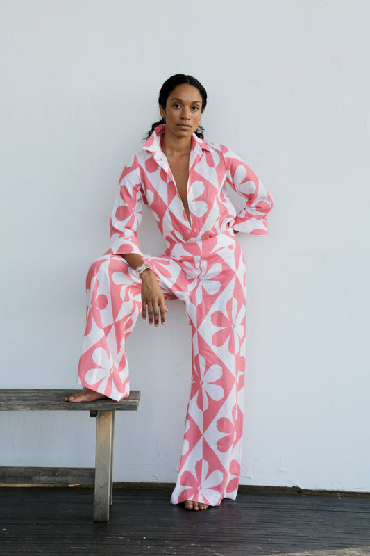 Geo Floral Palazzo Pant