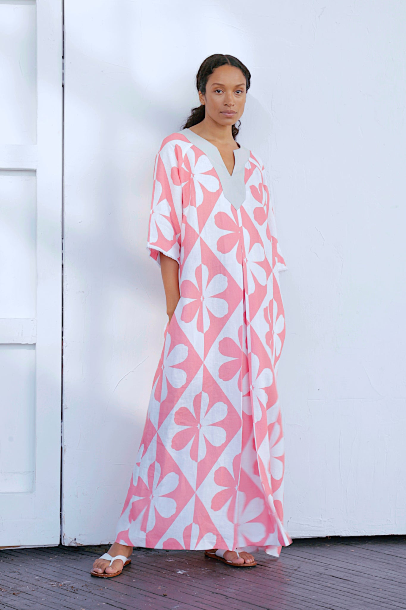 Geo Floral Zsa Zsa Kaftan