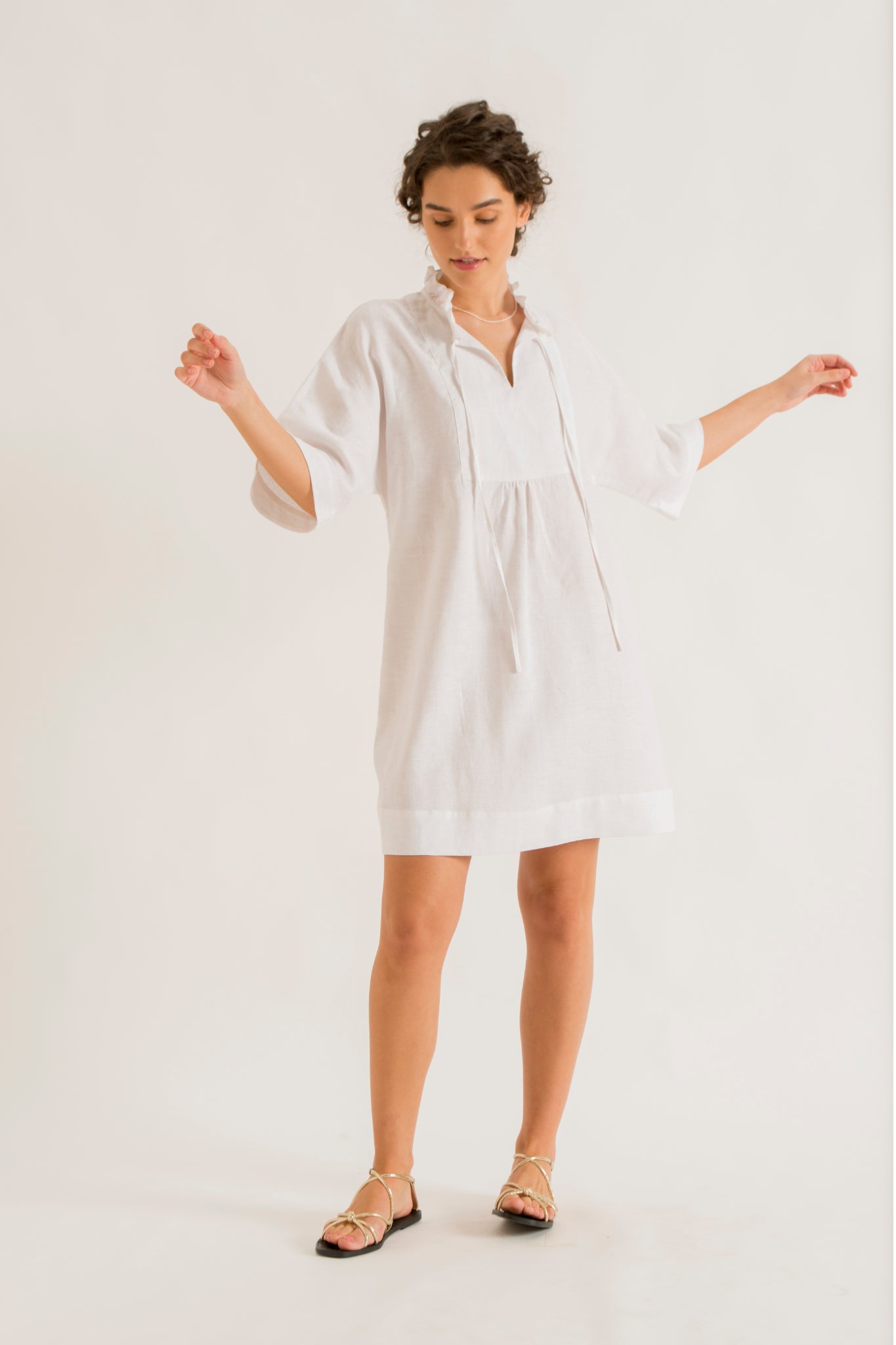 Ruffle Collar Dress