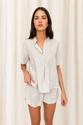Popover Linen Shirt