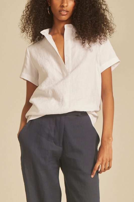 Popover Linen Shirt