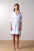 Stripe Popover Shirt Dress