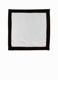 Contrast Border Dinner Napkin Black/White